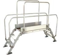 Pasarela de aluminio con escalera carga máx. total 200 kg