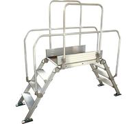 Pasarela de aluminio con escalera carga máx. total 200 kg