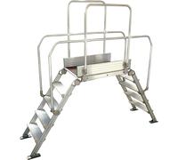 Pasarela de aluminio con escalera carga máx. total 200 kg