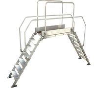 Pasarela de aluminio con escalera carga máx. total 200 kg
