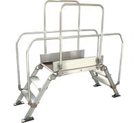 Pasarela de aluminio con escalera carga máx. total 200 kg