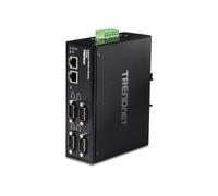 Pasarela Modbus Industrial - TRENDNET - TI-M42 - 4 Puertos serie DB-9 - 2 Puertos Fast Ethernet - Soporte DHCP