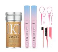 PasaRose Juego de barras de cera para el cabello Flyaways, kit de herramientas de acabado de cabello liso - Juego de peine de cola de rata, herramienta de cola Topsy - 10 piezas