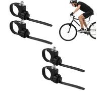Pasbuteiy 4 piezas de guardabarros de bicicleta soporte para guardabarros de bicicleta ajustable, anillos de guardabarros para parte delantera y trasera, accesorios para piezas de reparación de