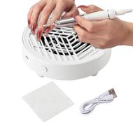 Pasbuteiy Aspirador De Polvo Para Uñas Al Vacío | Limpiador Eléctrico Silencioso | Equipo De Recogida De Polvo De Uñas Para Salón De Belleza - para Principiantes Estación de Manicura y Belleza en Casa