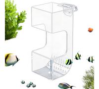 Pasbuteiy Caja de alimento para peces para acuarios - Cuenco transparente | Caja de alimentación para peces, comedero para peces, tortugas, peces luchando vacaciones