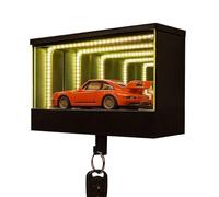 Pasbuteiy Infinity Garage Llavero colgador, llavero de garaje con LED, soporte para llaves de coche para puerta de apartamento, oficina, entrada, buzón
