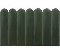 Pascal Morabito Cabecero terciopelo verde pino 180 x 200 cm