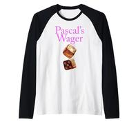 Pascals Apuesta Filosofía Lógica Fe Pensamiento Racional Dios Camiseta Manga Raglan