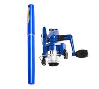 Paschee retráctil - Combo de polos y carretes de Estilo Pluma Portátil de 39 Pulgadas | Equipo de Viaje Ultra Compacto para estanque, Kits de Emergencia