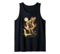 Pascua 2027 Bunny Aullando a la Luna Meme Camiseta sin Mangas