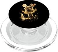 Pascua 2027 Bunny Aullando a la Luna Meme PopSockets PopGrip para MagSafe