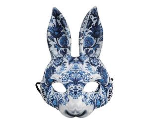Pascua Animal Rabbit Face Mascarilla, máscara de papel para mujeres, máscara de conejo de disfraz creativo, disfraz de disfraz de cosplay para mujeres, hombres, adolescentes,
