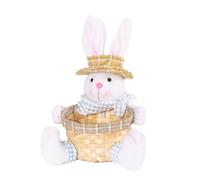 Pascua Cander Cesta Festiva Festiva Encantadora Canasta De Decoración Conejos Para Decoración Navideña Celebración Pascua Gran Cesta Juguetes Regalo Cumpleaños