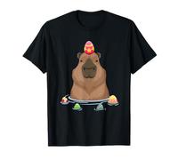 Pascua Capibara Funny Capybara Cute Eggs Bunny Camiseta