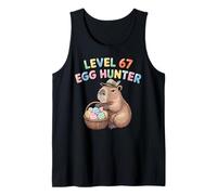 Pascua Capybara Funny 67 Egg Hunter Cool Easter Eggs Kids Camiseta sin Mangas