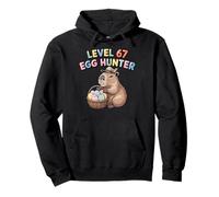Pascua Capybara Funny 67 Egg Hunter Cool Easter Eggs Kids Sudadera con Capucha
