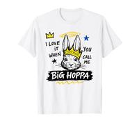 Pascua | Cuando ME Llamas Big HOPPA Funny Bunny Pascua Camiseta