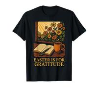 Pascua es para gratitud Floral mañana Calma Camiseta