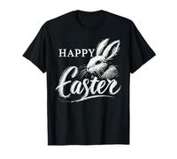Pascua Happy Easter Vintage Conejo Estética Camiseta