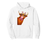 Pascua Highland Cow Cute Pascua Primavera Highland Cow Mujer Sudadera con Capucha