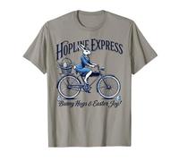 Pascua Hopline Express Bunny Hugs bicicleta retro estética Camiseta