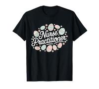 Pascua Hoppy enfermera practicante Bunny NP Doula Retro Daisy Camiseta
