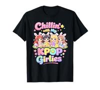 Pascua KPOP Music Chillin with My K-Pop Chicas Mujeres Chicas Camiseta