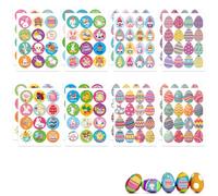 Pascua Pegatinas Pegatinas de Pascua Autoadhesivas - Decoración de Pascua, Huevos de Pascua y Stickers Infantiles - Variedad de 32 Diseños para Celebrar la Pascua