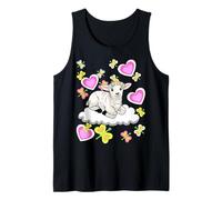 Pascua primavera ovejas cordero nube niños niño bebé Camiseta sin Mangas