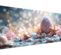 Pascua Resurrección Diamond Painting Adultos Niños,5D Diamond Painting Grande 70x140CM,Punto de Cruz Diamante Art Crafts estrella mar Patrón,Manualidades Adultos Embroidery Kit,Decoracion Hogar L1-897