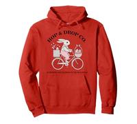 Pascua Retro Conejo Bicicleta Vintage Estética Sudadera con Capucha