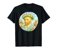 Pascua Van Gogh Autorretrato Arte Fino Pintura Conejito Divertido Camiseta