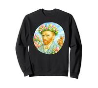 Pascua Van Gogh Autorretrato Arte Fino Pintura Conejito Divertido Sudadera