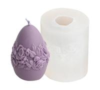 Pascua | Velas de silicona con patrón en relieve 3D,Festival Candle Making Mold Artesanía de bricolaje Suministros de fiesta de primavera de Pascua