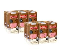 Pascual Batido de Chocolate 12x200 ml | Bebida Láctea con Cacao | Elaborado sin Edulcorantes | Formato Pack | Ideal para Desayunos, Meriendas y Consumo Diario