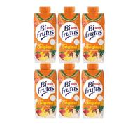 Pascual Bifrutas Tropical Naranja, Piña y Mango Pack 6x330 ml | Bebida Refrescante con Zumo y Leche | Sabor Cítrico Tropical | Ideal para Desayunos, Meriendas y Consumo Diario