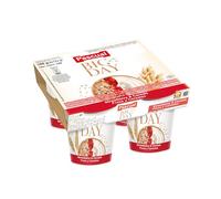 Pascual - Yogur BIG DAY con fresas y cereales. Caja de 6 Pack de 4 x 125g. Total 24 uds.