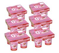 Pascual - Yogur Desnatado Sabor Fresa. Caja de 6 Pack de 4 x 120g. Total 24 uds. - No necesitan Refrigeración