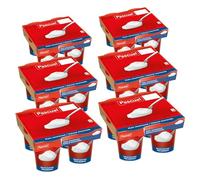 Pascual - Yogur Original Sabor Natural azucarado. Caja de 6 Pack de 4 x 125g. Total 24 uds.
