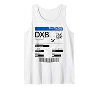 Pase de Embarque Dubai DXB UAE Emirate Dubai Camiseta sin Mangas
