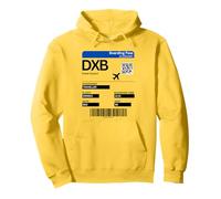Pase de Embarque Dubai DXB UAE Emirate Dubai Sudadera con Capucha