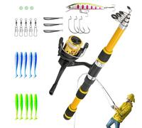 Pase de para, de para los niños pequeños | Combo Carrete de Poste de Moldeo | Conjunto de Inicio de Tackle, Conjunto de Peces para Jóvenes, Kit de Peces para Principiantes, Pequeño