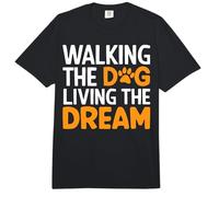 Paseando al Perro viviendo el Perro de ensueño Papá Comfort Colors Adult Heavyweight T-Shirt