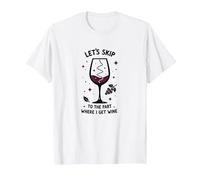 Pasemos a la Parte en la Que me Pongo Divertido el Vino Camiseta, Hombre, Blanco, XXL