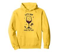 Pasemos a la Parte en la Que me Pongo Divertido el Vino Sudadera con Capucha, Unisex para Adultos, Limón, XL