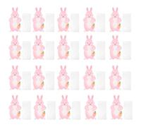 Pasen Goodie Bags - 20 sacos de regalos para con temática de conejitos, lindos soportes para dulces y refrigerios de Pascua, almacenamiento de juguetes pequeños, bolsas decorativas para regalo