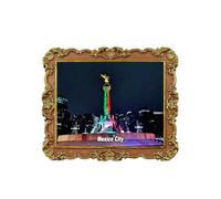 Paseo de la Reforma Ciudad de México México imán para nevera 3D recuerdo de viaje decoración de nevera calcomanía magnética colección Craft