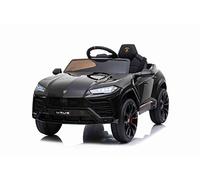 Paseo eléctrico en automóvil Urus, Negro, con Licencia Original, Alimentado por batería, Puertas de Apertura Vertical, 2X Motor, batería de 12 V, Control Remoto de 2.4 GHz, Ruedas Suaves de EVA