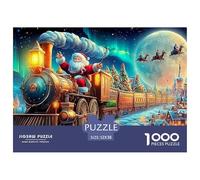 Paseo en Tren de Santa Puzzle para Adultos Un Desafío Imposible con Imágenes De Alta Definición Excelencia para Adultos (14+ Años) 52x38cm/1000pcs
